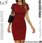 Burgundy Bliss High-End Bodycon Elegance